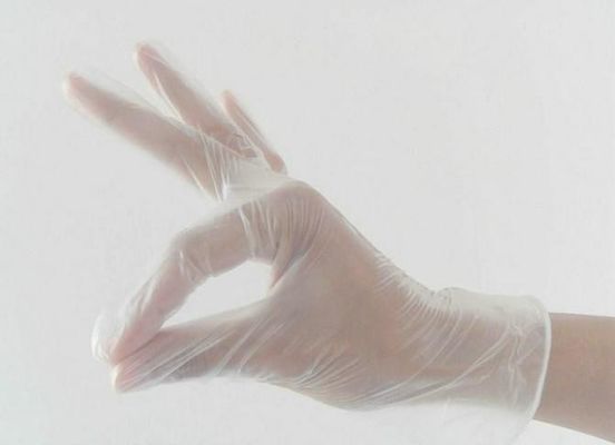 CE Safty Disposable Medical PVC Gloves , Latex Free Powder Free Disposable Gloves